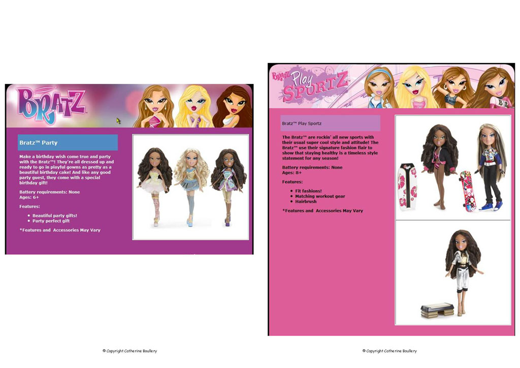 Bratz Catalogues